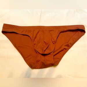 Men’s New Burnt Orange Bikini Briefs Size M
